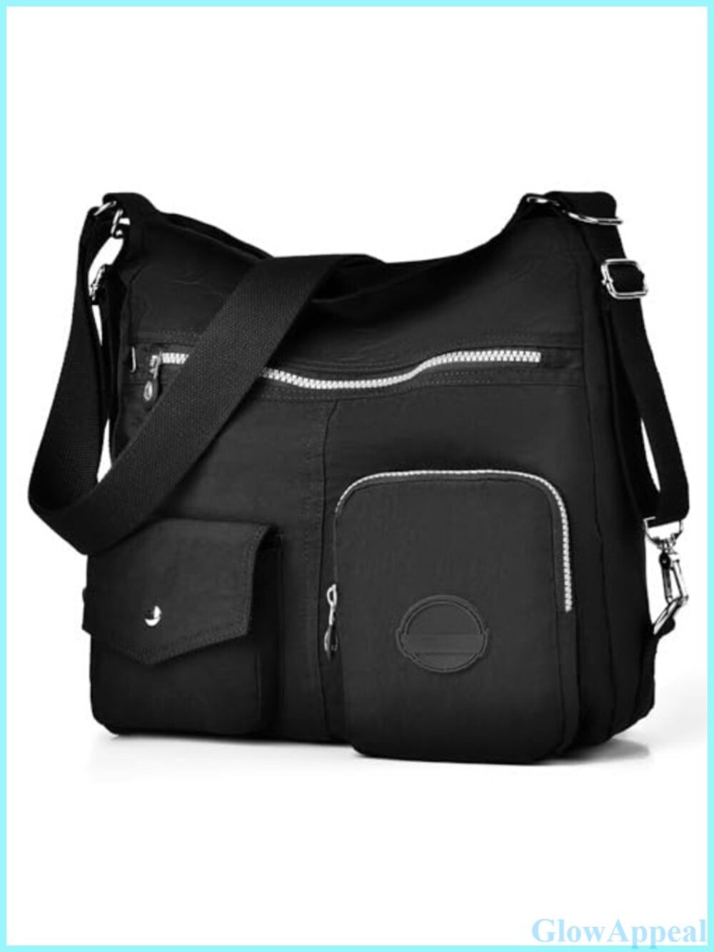 Nylon Crossbody Hobo Shoulder Bag Convertible Backpack RFID Waterproof